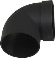 Auxiliary Heater Air Outlet Connection, Plastic Pipe Elbow for Ducting, Practical Plastic Diesel Accessories for Diesel Auxiliary Heaters, Robust PVC Adhesive Fitting, Easy Installation (75 mm