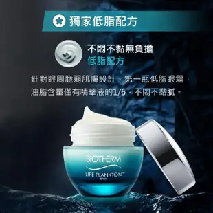 【碧兒泉】官方直營 奇蹟活源淡細紋眼霜 15ml(BIOTHERM眼周保養)