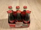 Lot of 6 Bottles Coca Cola in box Cristmas 2016