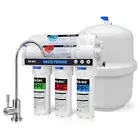 5-Stage Reverse Osmosis Water Filtration System 100GPD Fast Flow Plus Extra 4 Fi