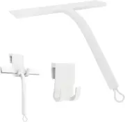 Silicone Shower Squeegee with Holder No Drilling, Shower Wall Squeegee, Window G