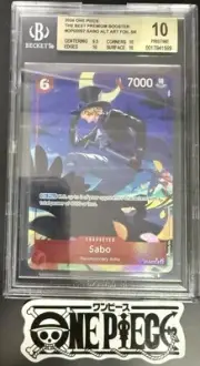 BGS 10 One Piece OP05-007 SR* Sabo Alt Art Foil - English - PRB01 - Graded