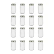 16PK Lemon & Lime Roma Ribbed Conserve Glass Jar with Air-Tight Screw Lid 450ml