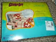 NWT Vintage SCOOBY DOO Baseball Twin Sheet Set {Fabric} Flat Fitted Pillow Case