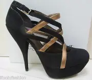 NIB YSL Yves Saint Laurent LUCY 105 PLATFORM CUT OUT ANKLE BOOT Pump Shoes 39.5