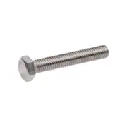 Hex Head Screws Bolts 304 Stainless Steel Metric Flat Hexagon Coarse Threaded Machine Cap Fully Thread Assortment SUS Storage Silver M5x30mm