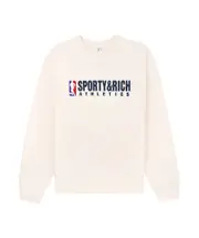 Sporty Rich Athletics Pullover Sweater XS White