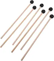 ERINGOGO 6Pcs Professional Wooden Marimba Mallets High Grade Rubber Head Percussion Sticks Durable Tongue Drum Mallets for Musical Performances and present