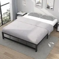 在飛比找momo購物網優惠-【藍色的熊】001-1鐵製床架 5尺(床底 鐵床 床底板 床