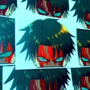 LEVI HOLO ANIME PEEKER STICKER ATTACK ON TITAN CAR DECAL