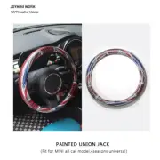Painted Union Jack Car Steering Wheel Cover For Mini Cooper F54-F57 F60 R55-R60