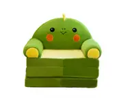 Toscano Cute Cartoon Kids for Toddler 2 in 1 Comfy Fold Out Couch Bed-Dinosaur1