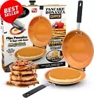 Double-Sided Nonstick Copper Pancake Maker Easy Flip Pan for Omelets & More