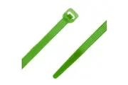 Alogic Ty-it Nylon Cable Tie Green 300mm X 4.8mm(Bag of 100) Management Accessories - NC348GR