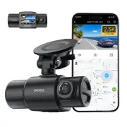 Dual Dash Cam Front and Inside - 2.5K+1080P Dash Camera for Cars with Wi-Fi &...