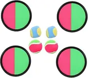 QUMIIRITY 1Set Toss and Catch Ball Game Includes Paddles Hard Balls Soft Balls Outdoor Throwing for Fun Coordination Activity for Beach and Backyard