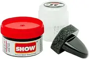 [SHOW] White Instant Shine Shoe Polish Cream with Sponge for Shoes Boots Bags - Unisex 50ml 1 Unit Polish Cream - Leather Nourishment and Conditioner - Shoe Care Products, White, 50 ml