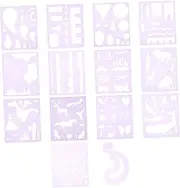 HOODANCOS 14pcs 's Drawing Template Drawing Stencils Painting Templates Chic Stencils Scrapbook Stencils for Stencil Craft Reusable Painting Stencil Drawing Stencil The Pet