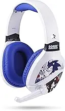 Vivitar Sonic The Hedgehog Wireless Gaming Headset with Bluetooth, Low Latency, Cushioned Ear Cups, Boom Mic for PC, Phone, Gaming Headphones with Adjustable Microphone
