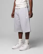 [LOITER] Loiter Premium Essentials Sweat Shorts Grey Marle - Size 2XL 2XL Grey Marle