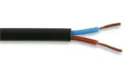 PRO POWER - Round Mains Cable 3182Y 2-Core 3A Black 0.5mm² x 100m