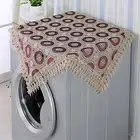 Square Tablecloth Table Cover Runner Dining Room Home Decor Wine Red 60x60cm