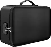 Labymos Multifunctional Multi-Layer Document Bag Large Capacity Fireproof Waterproof File Certificate Storage Bag with Password Lock
