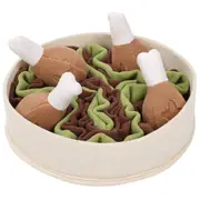 Chicken Leg Bucket Puzzle Toy Dogs Sniffing and Leak Proof Interactive Pet Toys