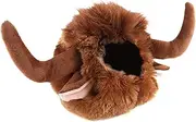 Leefasy Dog Horn Wig Halloween Bull Pet Costume Headwear Dress up Dog Cosplay Cap Pet Funny Ox Hat Dog Cow Hat for Festival Walking, L