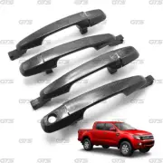 Set Carbon Lh Rh Outer Handle Hand Fits Ford Mazda Ranger BT-50 4Dr 2012 - '21 (for: Ford)