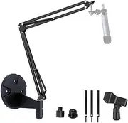 EMBER XLR Microphone Wall Mount, Mic Stand Arm Holder compatible with Blue Ember and Yeti Nano Microphone