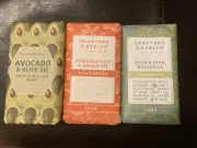 Crabtree Evelyn Soap Bar Lot avacado pomegranate pear 3x