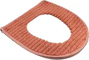 Mobestech Toilet Seat Bumper White Toilet Seat Cover Pad for Bathroom Wc with Warmth