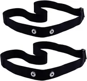 2Pack XUXIN Universal Replacement Heart Rate Monitor Soft Strap Adjustable Elastic Chest Mount Belt for Garmin, Wahoo