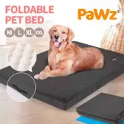 Pawz Pet Dog Calming Bed Memory Foam Mat Orthopedic Foldable Black XXL