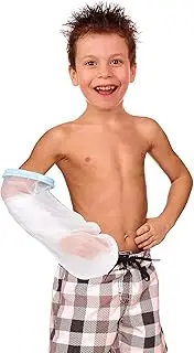 Kids Waterproof Cast Cover Arm for Shower Bath,Arm Cast Protector to Keep Wounds Dry,Reusable Cast Bag, Cast Sleeve Watertight Seal for Broken Arms, Fingers, Wrists, Hands