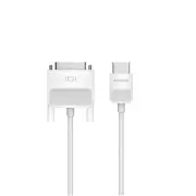 BELKIN CABLE HDMI TO DVI 4K 7.1 3D HD FR MACBOOK PRO MACMINI APPLE TV 2M AV10136