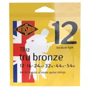 Rotosound TB12 Tru Bronze 80/20 Acoustic Guitar String Set 12-54 Gauge