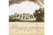 Ginger Ray: Just Married Wooden Wedding Bunting