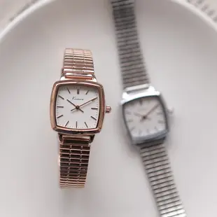 MUMU【A65293】KIMIO小方面金屬錶帶。玫瑰金/銀 女生手錶 女錶 韓系錶 數字錶 氣質 流行 復古 金屬錶
