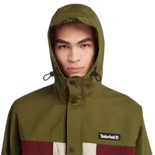 Timberland 男款深綠色防潑水連帽外套|A26P2302