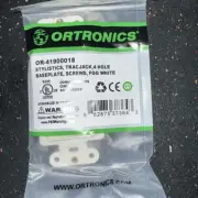 20 pack. ORTRONICS Baseplate OR-41900018 TracJack Stylistics 4-Port Fog White