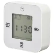 IKEA KLOCKIS 4 in 1 Digital Clock/Timer/Thermometer/Alarm White 2.75" Square