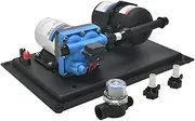RV Water Pump DC 12V 3GPM 11.3L/Min 55PSI Fresh Water Diaphragm Pump Built in On Demand Pr ure Switch with Pr ure Tank for Boat Travel Trailer RV Kitchen Bathroom Water Diaphragm Self 11.3L 12V