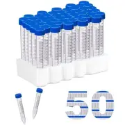 15ml Centrifuge Tubes 12000 RCF Centrifuge Tubes Flat Seal Tubes Racked Packa...