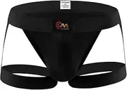 [GENEMEN] Jock Straps for Men Thong Underwear Boxer Briefs G-string Leather Harness Sexy Lingerie Trunks Underpants