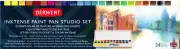 Derwent Inktense Paint Pan Studio Set 24 Colours NEW