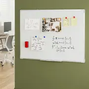 Magnetic Whiteboard 90x120cm Erase Board Marker Eraser Tray Home Office School
