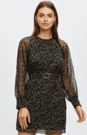 Atmos&Here - Miriam Belted Mini Dress Size 8 BNWT