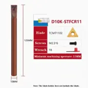 D10K-STFCR11 CNC Lathe Tools Turning Tool Holder Spring Steel For TCMT1102 Blade